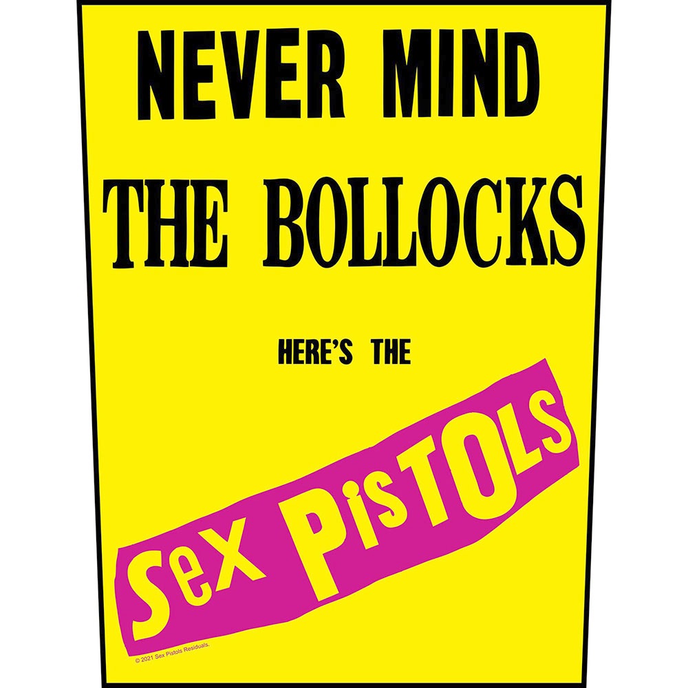 Sex Pistols - Never Mind The Bollocks Patch arrière - Jaune
